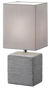 Reality Leuchten Reality R50131087 Ping Lampada Tavolo, 1xE14, 40 W, Quadrato, Titanio, 13x11x29 cm E14