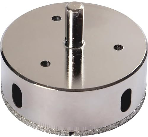 80mm Diamond Hole Saw Drill Bit Ceramic Porcelain Tile Glass Marble Granite Quartz Cutting Coated Hole Saw Tip Wet Drilling Core Grit 8 cm