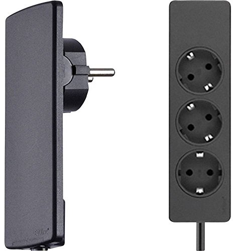 Schulte 151000156100 Evoline Plug Schukostecker schwarz