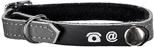 Bobby porte-adress Collier pour chat, gris, 1 Unité (Lot de 1)
