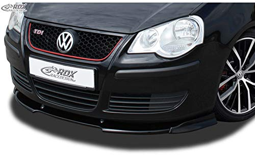 RDX Racedesign Frontspoiler Vario-X kompatibel mit Volkswagen Polo 9N2 2005-2009 inkl. GTi (PU), Unlackiert | kompatibel mit Volkswagen Polo 9N2 2005-2009 inkl. GTi (PU)