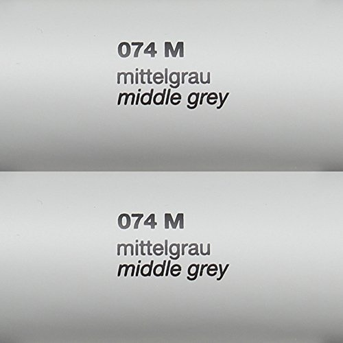 Unbekannt 5,39€/m² Rapid Teck® Matt Folie - 074 Mittel Grau - Klebefolie - 5m x 63cm - Folie Matt Plotterfolie - Klebefolie Selbstklebend - auch als Moebelfolie - Dekofolientage