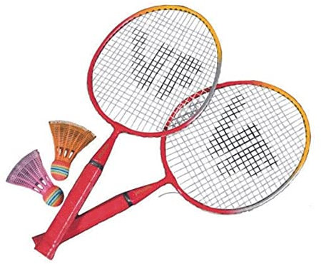 Betzold Schmetterball-Set 2 Schläger und 2 Schmetterbälle für Badminton-Sport