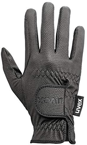 Uvex Sportstyle - dehnbarer Reithandschuh für Damen und Herren - exzellenter Grip & strapazierfähig - touchscreenfähig - Schwarz - 9