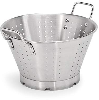 WAS 2144 320 Passoire en acier chromé sur pied 32 cm de diamètre, 16 cm de hauteur