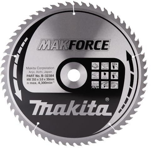 Makita MakForce Saegeblatt, 355 x 30 mm, 60Z, B-32384