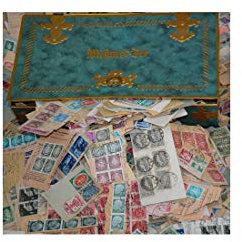 Goldhahn Deutschland bis 1955 Uralt-Kiloware aus Nachlass-Schatulle Briefmarken für Sammler
