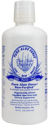 Inc, Pure Aloe Force, Whole Leaf Aloe Vera Liquid, 33.8 fl oz (Litre)
