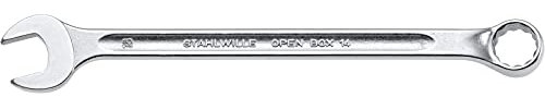 STAHLWILLE 14 15 40101515 Ring-Maulschlüssel lang, Mehrfarbig, 15 mm