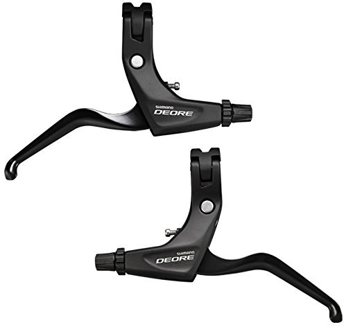 SHIMANO Deore BL-T611 3-Finger Brake Levers for V-Brakes - Black, Left Hand