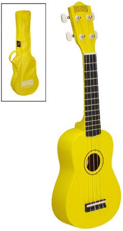 Mahalo Ukulele - Sopran m. Tasche - gelb