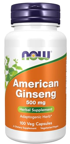 NOW American Ginseng, 100 Capsules (Pack of 2)