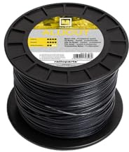 Ratioparts 16241 nylontråd 3,0 mm aluminium-snitt 214 m trimmertråd 4-kant klipptråd
