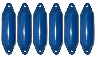 Majoni 6er-Set Star 15 Rammschutz blau 45 x 12 cm