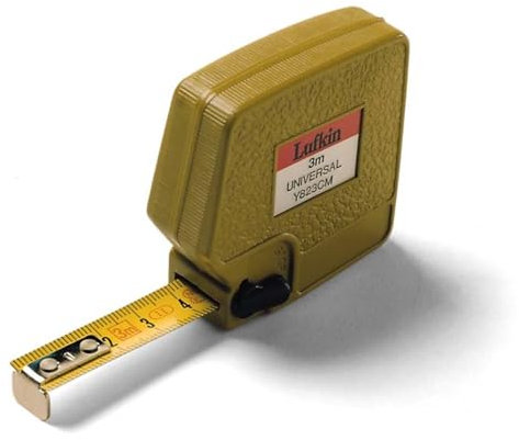 Lufkin T0061182311 Mètre Ruban de Poche Universel 3m x 13mm / 10' x 1/2 Pouce, avec Graduation Métrique et Anglaise et Boîtier Résistant aux Chocs