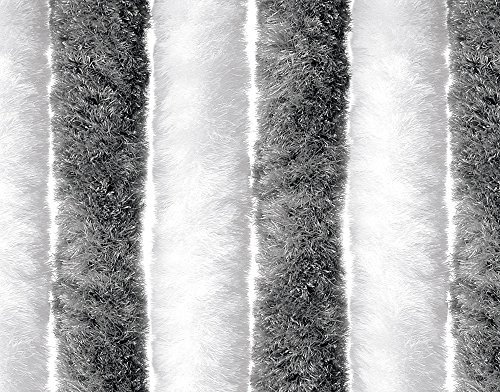 Fun Star Flauschvorhang 200X90 grau/weiss