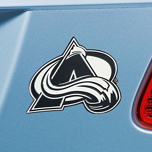 FANMATS 17223 Colorado Avalanche 3D Chrome Metal Auto Emblem