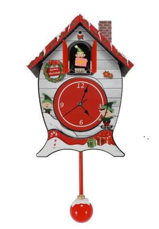 Mark Feldstein & Associates Santa's North Pole Workshop Cuckoo Carol Sound Clock