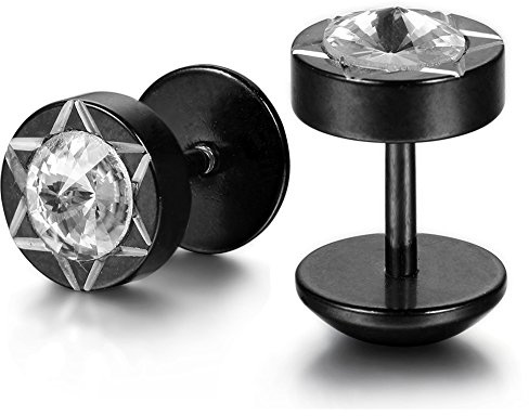 Flongo herrörhängen, bikers, 8 mm, rostfritt stål, runda, Rostfritt stål, Verre
