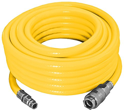 Proteco-Werkzeug® PVC Druckluftschlauch 3 lagig Durchm. 12/6 mm 10 Meter lang verstärkt mit Gewebeinlage Kompressorschlauch Luftschlauch mit Schnellkupplung