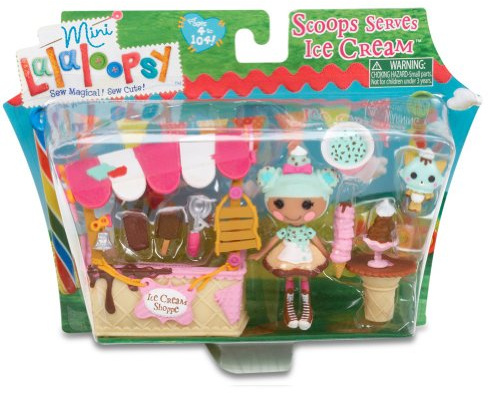 Mini Lalaloopsy – Coffret Scoops Serves Ice Cream – Scoops Waffle Cone – Mini Poupée 7,5cm (Import)