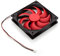 Neuftech ventola 120 mm per PC, alimentatore di rete, silenziosa, 2 pin DC 12 V – rosso