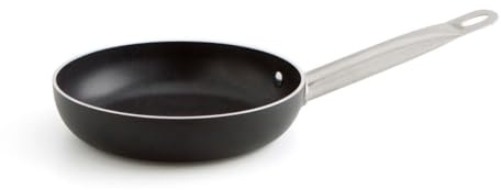 Quid Pro Chef Bratpfanne aus Aluminium, Bedruckt, 24 cm, Aluminium, elektrisch, geeignet für Glaskeramik, 2 Schichten, Antihaftbeschichtung | Schwarz, Aluminium, runde Form, glatte Oberfläche, 24 cm