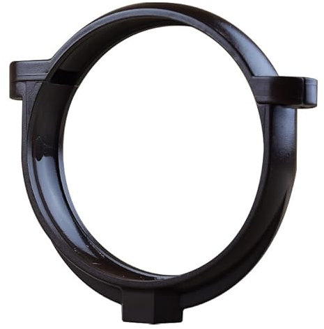 First Plast - Gouttière PVC 25 demi-ronde - Collier bride pour tube de descente PVC Ø80 - marron - First Plast