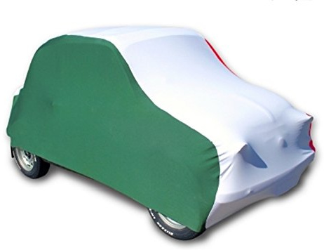 [SMJ10.14] Bâche de protection « Jolly » anti-poussière pour voiture, respirante, élastique, sur mesure Tricolore