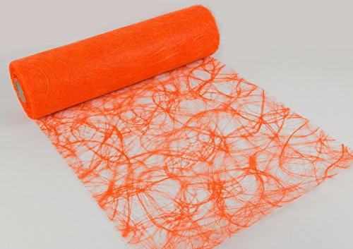 Sizoweb Tischläufer in unterschiedlichen Farben, 30 cm breit, 5 oder 20 m lang 5,0 m orange 8280