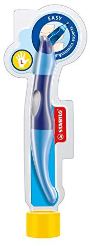 Ergonomischer Tintenroller für Linkshänder - STABILO EASYoriginal in blau/hellblau - Schreibfarbe blau (löschbar) - inklusive Patronen