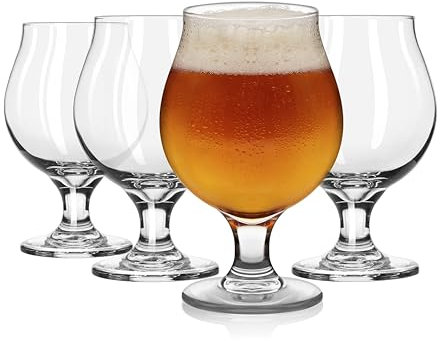Libbey Craft Brews 16 Ounce Clear Belgian Ale Glass Set, 4-Piece