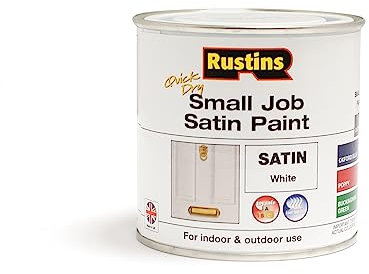 RUSTINS Small Job Satin Paint White 250ml