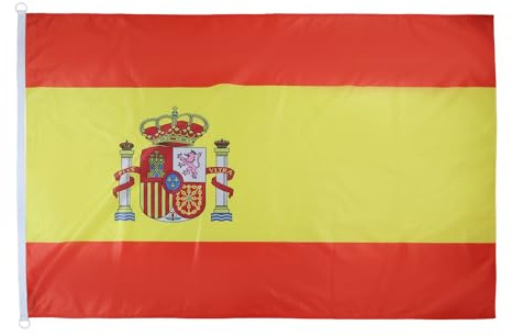AZ FLAG Drapeau Espagne 150x90 cm Drapeau Espagnol Maille Bloquée 2 Œillets