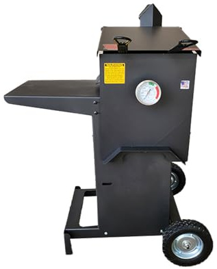 R & V Works Cajun Fryer 4 Gallon Propane Gas Deep Fryer with Stand and 2 Baskets