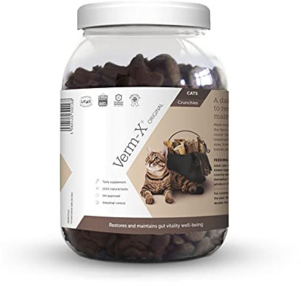 Verm-X ​​Herbal Crunchies für Katzen - 1 kg tub - Clear, Unisex, VMX0015