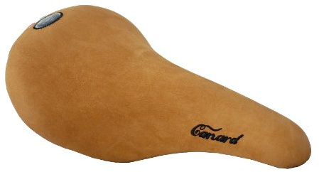 Selle Montegrappa cykelsadel lyx äkta velour läder vintage sadel Canard brun – tillverkad i Italien