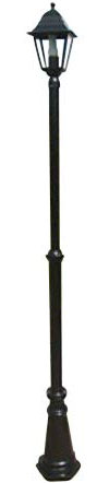 Garden Lighting - Victorian Style Single Headed Garden Lamp Post 2.2m
