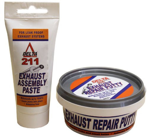 DELTA EXHAUST ASSEMBLY PASTE 120g TUBE and REPAIR PUTTY PASTE 250g TUB CAT KIT