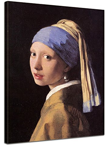 Bilderdepot24 Art Print – alte Meister – Jan Vermeer – Das Mädchen mit dem Perlenohrring – 30 x 40 cm – Bilder auf Leinwand – Deko-Leinwand – Bild auf Leinwand