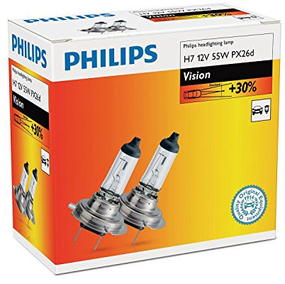 Philips H7 Vision car headlight bulb 12972prc2 Bulbs
