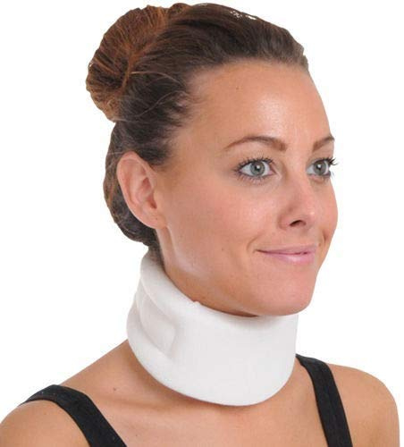 Express Orthopaedic® Soft Foam Surgical Collar – Class 1 Medical Device | Gentle Cervical Support for Neck Strain/Whiplash | Breathable Comfort Liner, Hook-and-Loop Fastener(Med/Shallow)