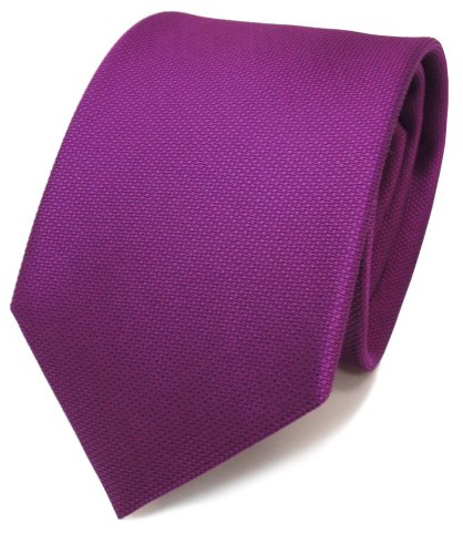 TigerTie diseñador corbata de seda - morado violeta purpur lunares