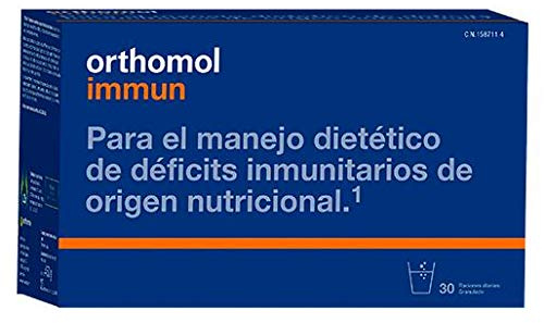 Orthomol Immun Granulat: 25 wichtige Nährstoffe zur Unterstützung des Immunsystems*, u. a. mit Vitamin C, Vitamin D und Zink als Beitrag zu einer normalen Funktion des Immunsystems, 30 Tagesportionen