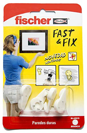 Fischer - Fixez des Tableaux Sans Trous ni Clous. Accrochez des Clés, Images et Crochets pour Tableaux. Utilisez-le