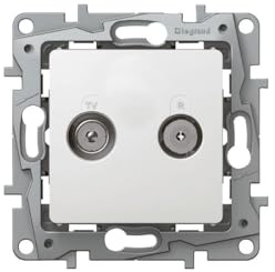 Legrand niloe - Prise TV/Radio Niloe 14db passante blanche