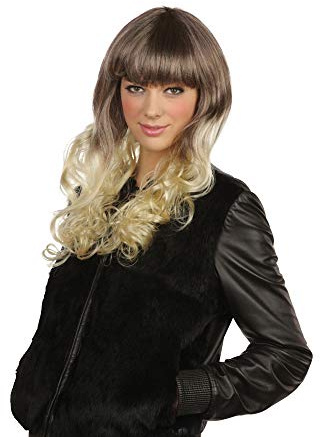 Bristol Novelty BW800 Blonde/Brown Pop Girl Wig