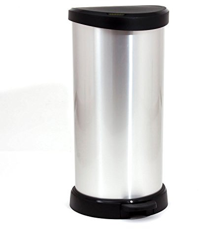 CURVER 3253922150002 Küchenabfalleimer, 1 - Pack, Silber