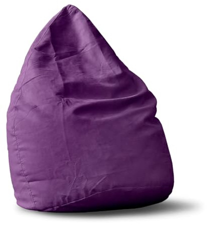 Lumaland Poltrona Sacco Luxury Puff Pouf Cuscino Comfortline 120L Riempimento Innovativo Colore Viola