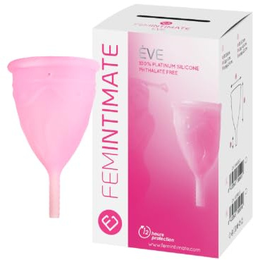 Femintimate Coppetta Mestruale Eve Cup S Platinum – Silicone Platinum – Flusso Leggero – Protezione fino a 12 Ore – 18,5 ml